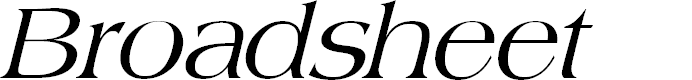 Preview image for Broadsheet LDO Italic