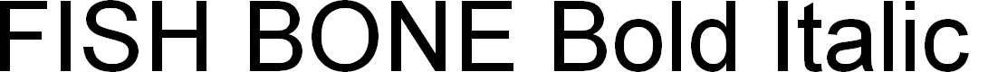 Preview image for FISH BONE Bold Italic