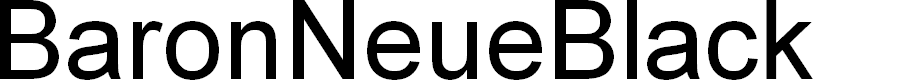 Preview image for BaronNeueBlack