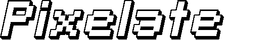 Preview image for SF Pixelate Shaded Bold Oblique
