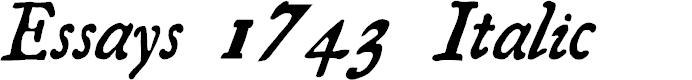 Preview image for Essays 1743 Italic