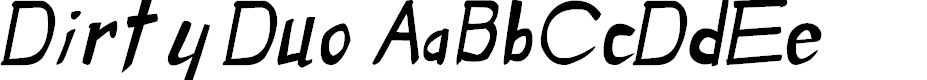 Preview image for Dirty Duo Italic