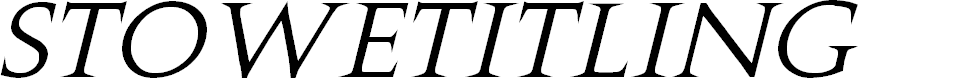 Preview image for Stowe Titling Italic