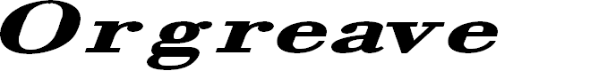 Preview image for Orgreave Extended Bold Italic