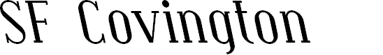 Preview image for SF Covington Rev Italic