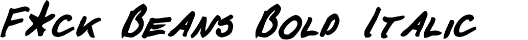 Preview image for F*ck Beans Bold Italic