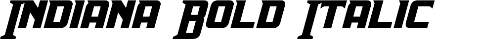 Preview image for Indiana Bold Italic