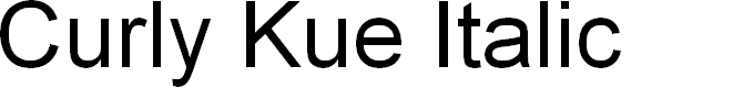 Preview image for Curly Kue Italic