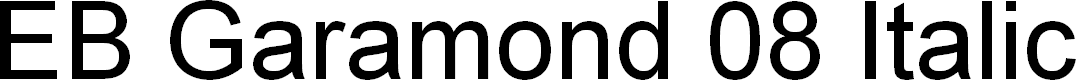 Preview image for EB Garamond 08 Italic