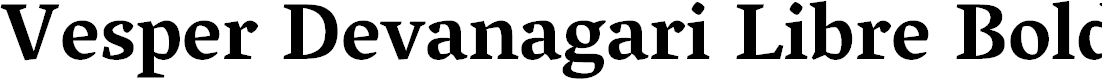 Preview image for Vesper Devanagari Libre Bold