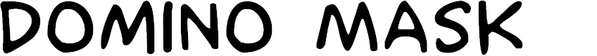 Preview image for Domino Mask Font