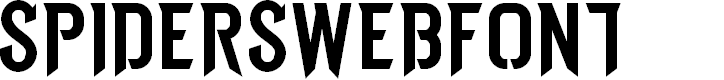 Preview image for THE SPIDERS WEBFONT