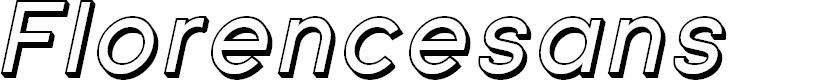 Preview image for Florencesans Shaded Italic