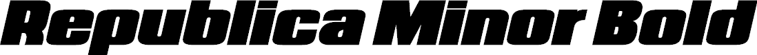 Preview image for Republica Minor Bold Italic