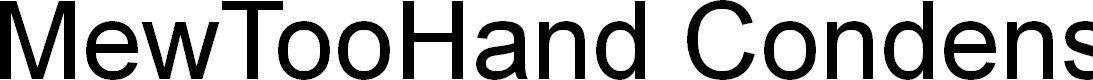 Preview image for MewTooHand Condensed Leftalic