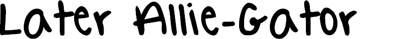 Preview image for Later Allie-Gator