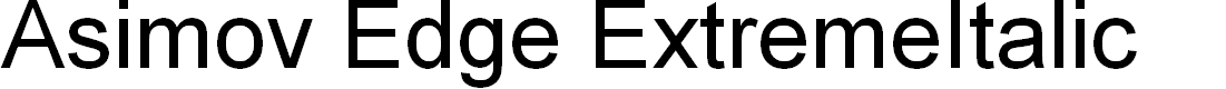 Preview image for Asimov Edge ExtremeItalic