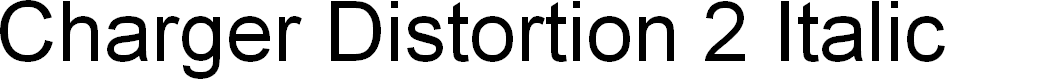 Preview image for Charger Distortion 2 Italic