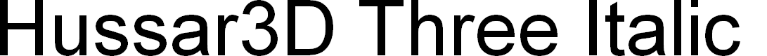 Preview image for Hussar3D Three Italic