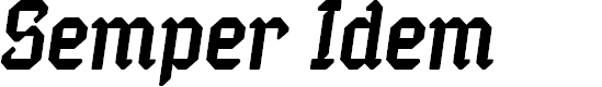 Preview image for Semper Idem-Italic