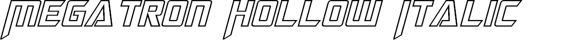 Preview image for Megatron Hollow Italic