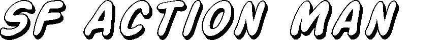 Preview image for SF Action Man Shaded Italic