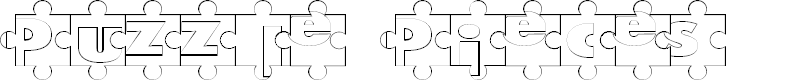 Preview image for Puzzle Pieces Outlined