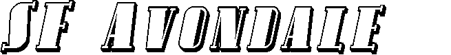 Preview image for SF Avondale SC Shaded Italic