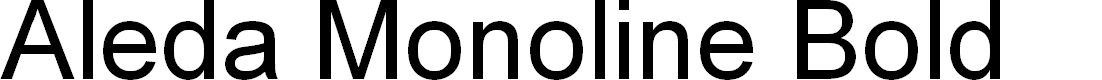 Preview image for Aleda Monoline Bold