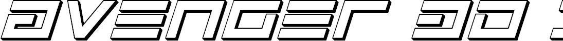 Preview image for Avenger 3D Italic