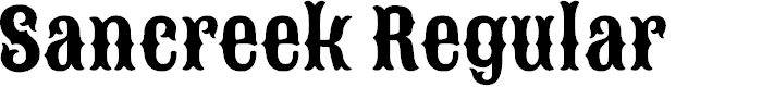 Preview image for Sancreek Regular