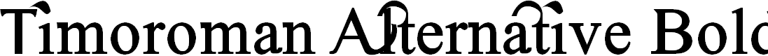 Preview image for Timoroman Alternative Bold