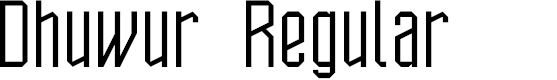 Preview image for Dhuwur Regular