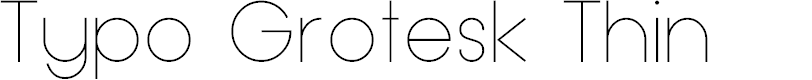 Preview image for Typo Grotesk Thin