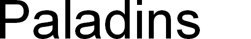 Preview image for Paladins Font