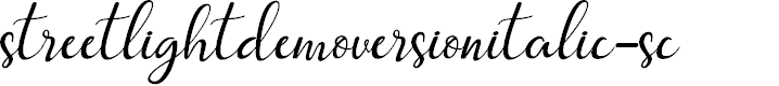 Preview image for streetlightdemoversionitalic-sc