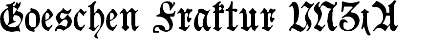 Preview image for Goeschen Fraktur UNZ1A
