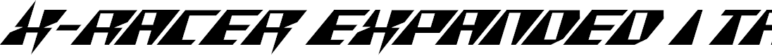 Preview image for X-Racer Expanded Italic