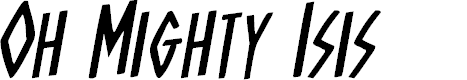 Preview image for Oh Mighty Isis Rotalic