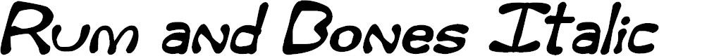 Preview image for Rum and Bones Italic
