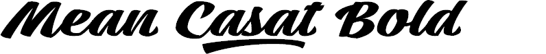 Preview image for Mean Casat Bold PERSONAL USE
