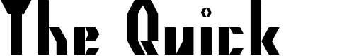 Preview image for The Quick Font