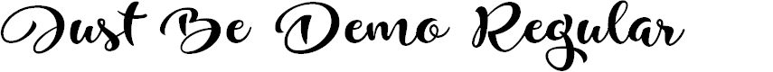 Preview image for Just Be Demo Regular