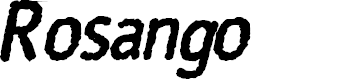 Preview image for Rosango BoldItalic