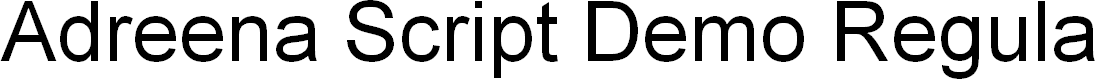 Preview image for Adreena Script Demo Regular