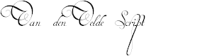 Preview image for Van den Velde Script
