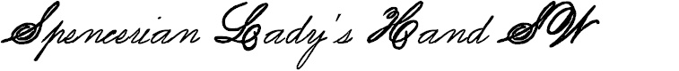 Preview image for Spencerian Lady's Hand SW