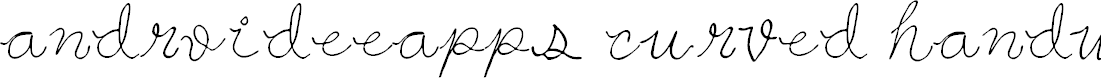 Preview image for androideeapps curved handwriting