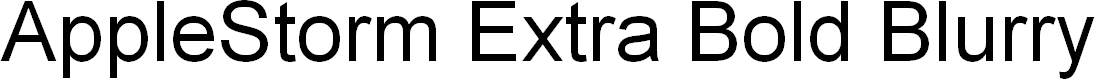 Preview image for AppleStorm Extra Bold Blurry Fax Italic