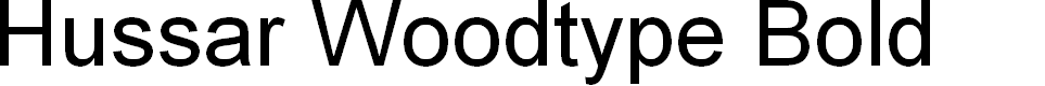 Preview image for Hussar Woodtype Bold